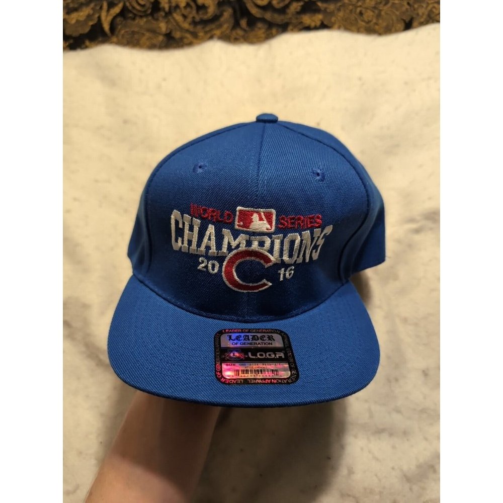 Chicago Cubs 2016 World Series Champions Blue Hat L.O.G.A Snapback